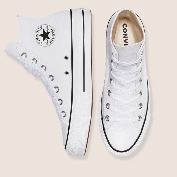 Converse All Star Platform High Leather Womens - Picture 2 of 10